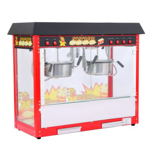 Professional Double Dynasteel Popcorn Machine: Prepare delicious popcorn for professionals