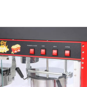 Professional Double Dynasteel Popcorn Machine: Prepare delicious popcorn for professionals