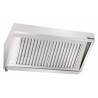 Wall-mounted hood 900 in 18/10 stainless steel - Fireproof filter and built-in lighting.