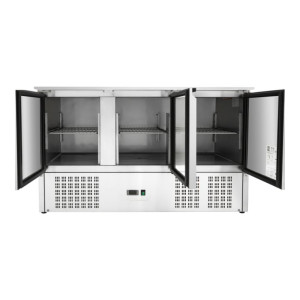 Saladette Compacte 3 Portes  - Avec Couvercle Coulissant - Dynasteel