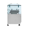 Refrigerated Countertop Saladette with Glass - 9 x GN 1/4 Dynasteel | Quality and Practicality