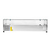 Glazen Koelwerkbank voor Salades - 8 x GN 1/3 - Dynasteel