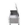 Saladette Koelkast om te Plaatsen Deksel Inox - 3 x GN 1/3 + 1 x GN 1/2 - Dynasteel