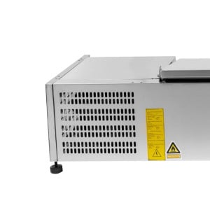 Saladette Koelvitrine om op te zetten Deksel RVS - 6 x GN 1/3 - Dynasteel