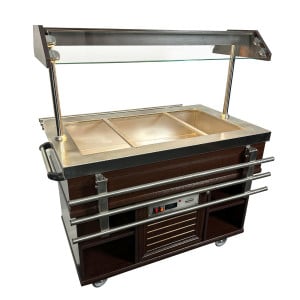 CombiSteel Hot Buffet - Stainless Steel GN 1/1 & LED Lighting