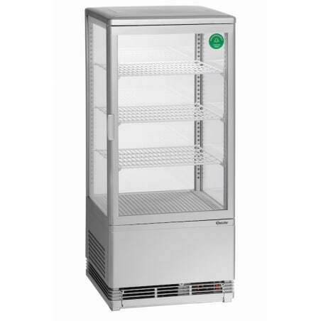 Mini Professionele Koelvitrine Bartscher - 78 L Zilver