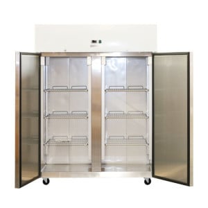 Positieve Koelkastkast 1400 L RVS GN 2/1 – 2 Deuren