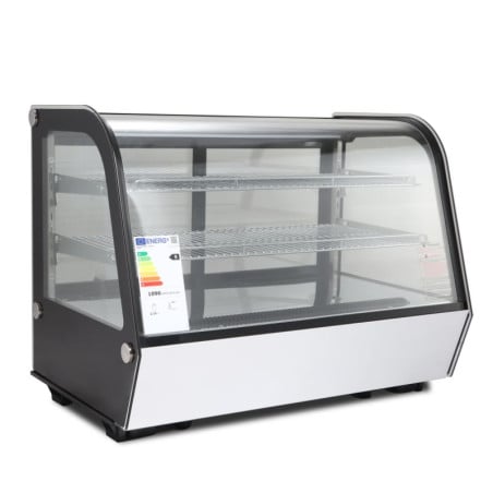 160 L Countertop Refrigerated Display Case - Curved - Dynasteel