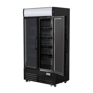 Vitrine voor Dranken 736 L 2 Glazen Deuren 2-8 °C R290