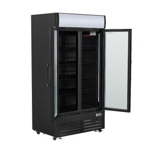Vitrine voor Dranken 736 L 2 Glazen Deuren 2-8 °C R290