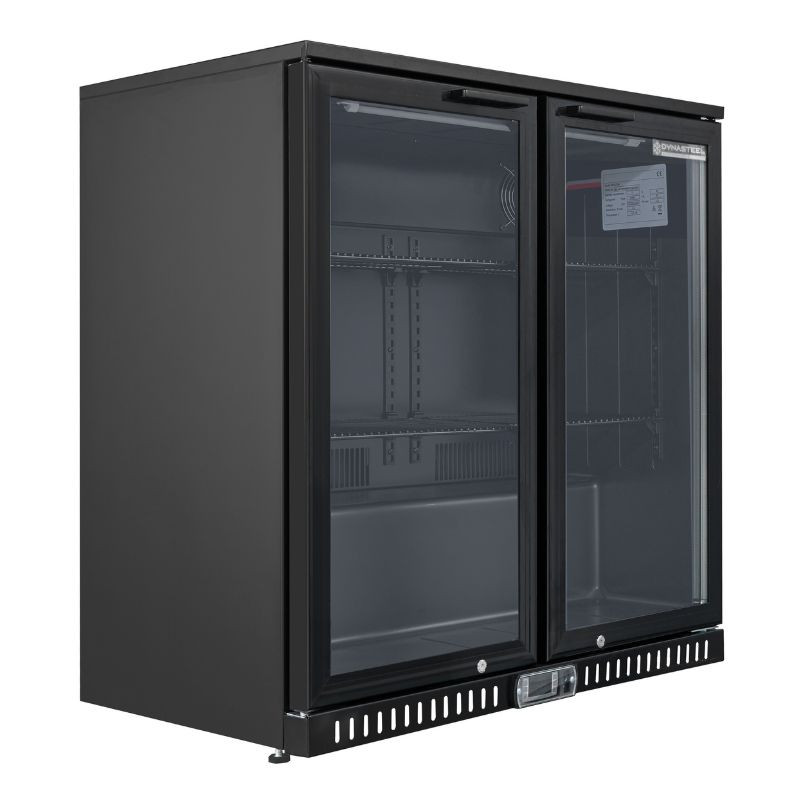 Rückkühlschrank 209 L 2 Glastüren — Belüftet