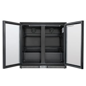 Refrigerated Back Bar - 2 Swing Glass Doors - 209 L - Dynasteel