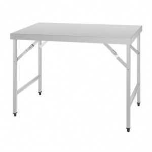 Opvouwbare Tafel Inox 1200 Mm - Vogue - Fourniresto