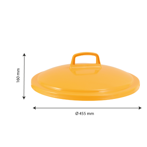 Lid for 50 L Container HACCP - Yellow - Gilac
