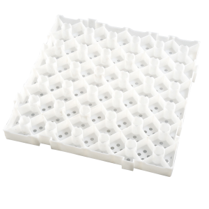 Gitterrost 50 x 50 cm - Dicke 50 mm - Weiß - Gilac