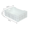 Volle Kist 40 L - 600 x 400 - Wit - Gilac