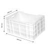 Volle Kist 60 L - 600 x 400 - Wit - Gilac