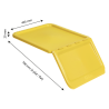 Lid for Ingredient Bin 40 L - Yellow - Gilac