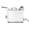 Induction Fryer with Drain Tap - 8 L