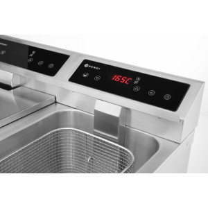 Induction Fryer with Drain Tap - 2 x 8 L