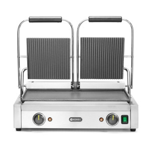 Grill de Contact Model Dubbel - Gladde en Geribbelde Platen