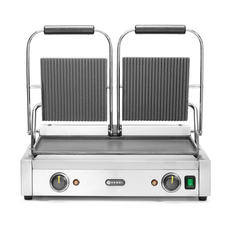 Grill de Contact Model Dubbel - Gladde en Geribbelde Platen