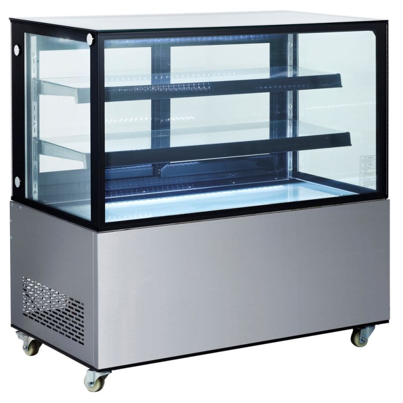 Refrigerated display case with 2 shelves - 410 L