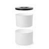 White double-walled ice bucket - Brand HENDI - Fourniresto