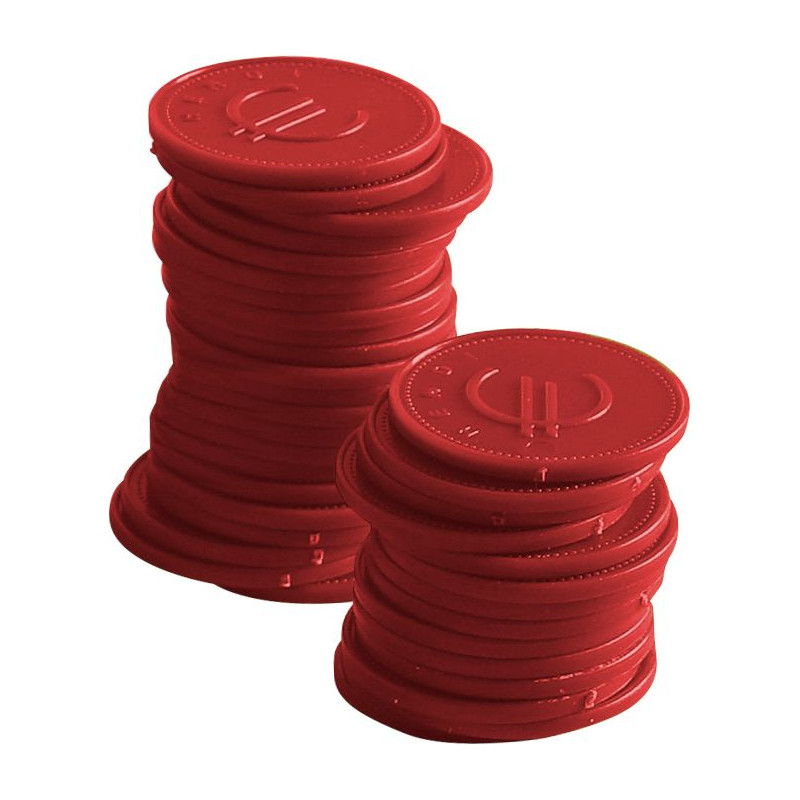 Jetons Rouges - Lot de 100