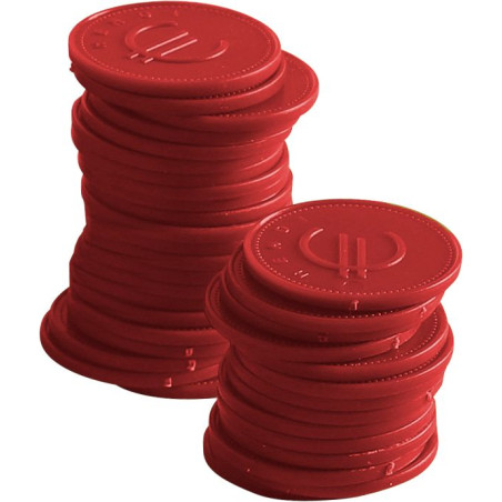 Jetons Rouges - Lot de 100