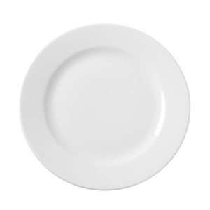 Flat Porcelain Plate - 160 mm Diameter