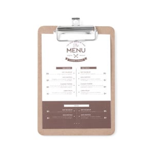 Speisekartenhalter Clipboard - 125 x 180 mm