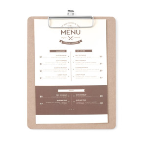 Beschermhoes voor menu - 185 x 245 mm