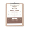 Beschermhoes voor menu - 185 x 245 mm