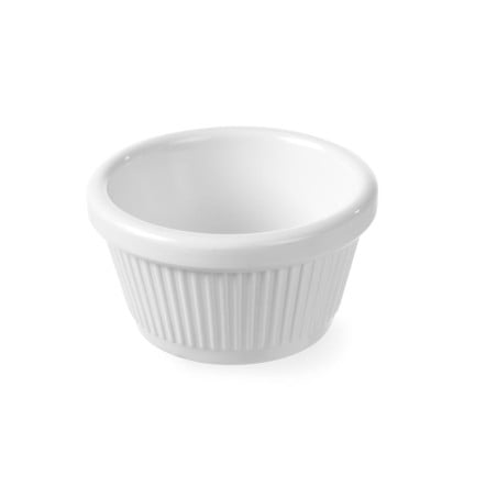 Geribbeld ramequin van melamine - 50 ml