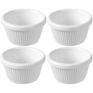 Ribbed Melamine Ramekin 50 ml - Set of 4