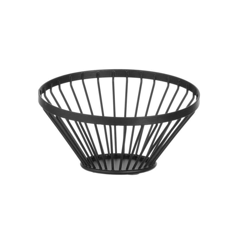 Black Oblique Fruit Basket - 150 mm Diameter