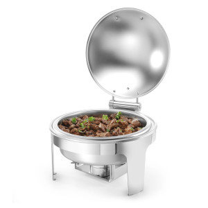 Chafing dish met ronde satijnen afwerking - Merk HENDI - Fourniresto