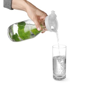 Plastic Broc met Deksel - 1 L