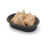 Black Oval Bread Basket - 320 x 230 mm