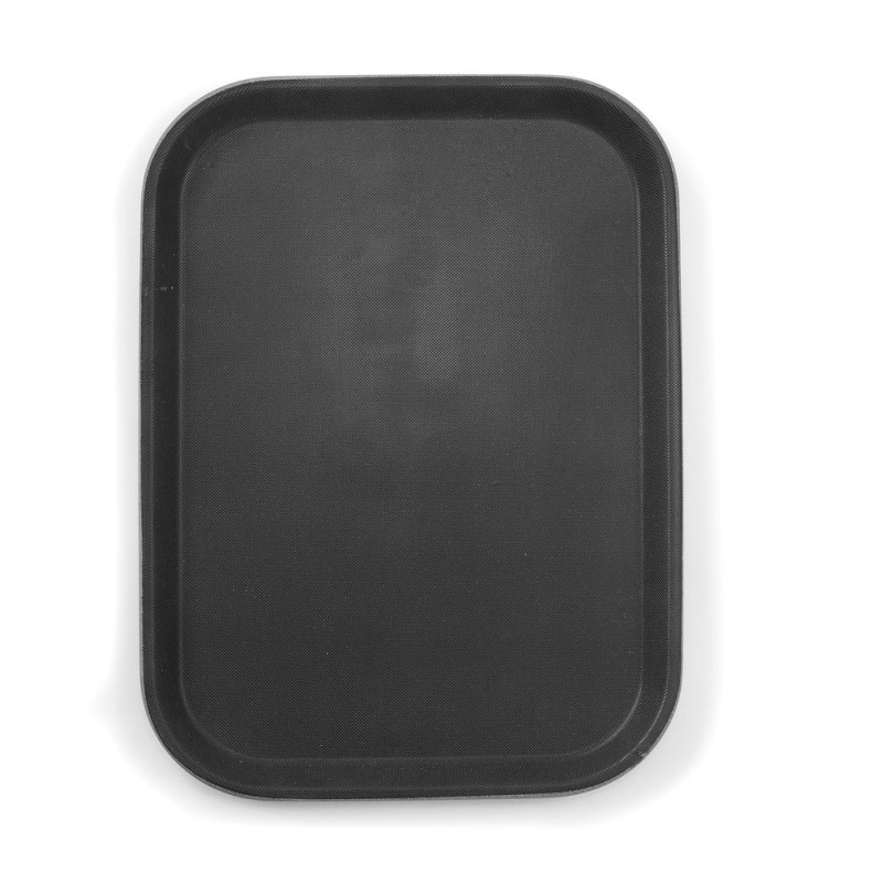 Plateau Rectangulaire en Polypropylène - Noir - 255 x 355 mm