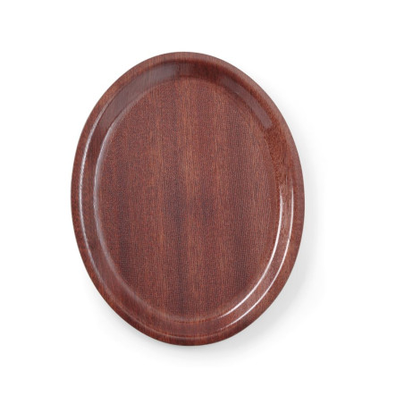 Holztablett Oval - 200 x 265 mm - Marke HENDI - Fourniresto