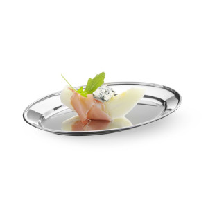 Oval Stainless Steel Dish - 300 x 220 mm - Brand HENDI - Fourniresto