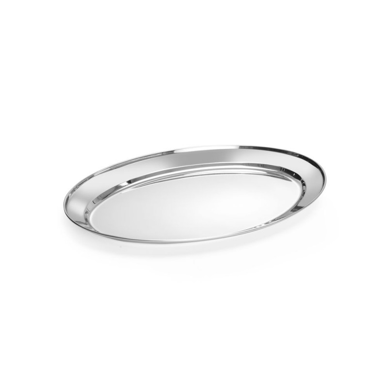 Oval Stainless Steel Dish - 450 x 290 mm - Brand HENDI - Fourniresto