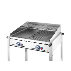 Gietijzeren plaat compatibel met Greenfire barbecues - Merk HENDI - Fourniresto