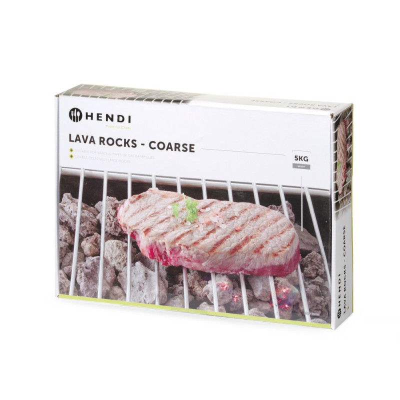 Lava Stones for Professional Gas Barbecue - Large Size - HENDI