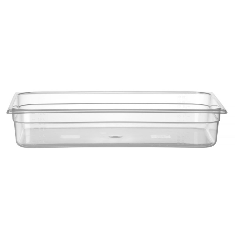 Gastronorm Polypropylene GN 1/1 Graduated Tray - 14 L - H 100 mm