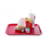 Plateau Rectangulaire Fast-Food Rouge - 415 x 305 mm