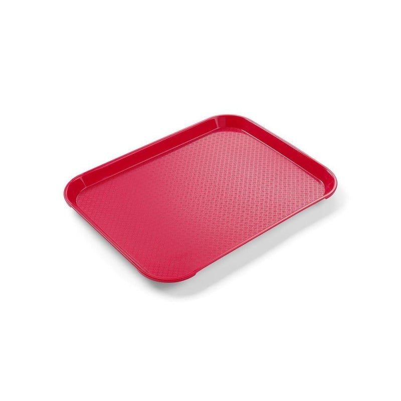 Plateau Rectangulaire Fast Food - Petit Modèle 265 x 345 mm - Rouge