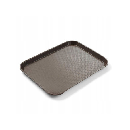 Rechthoekig dienblad voor fastfood - Klein model 265 x 345 mm - Bruin